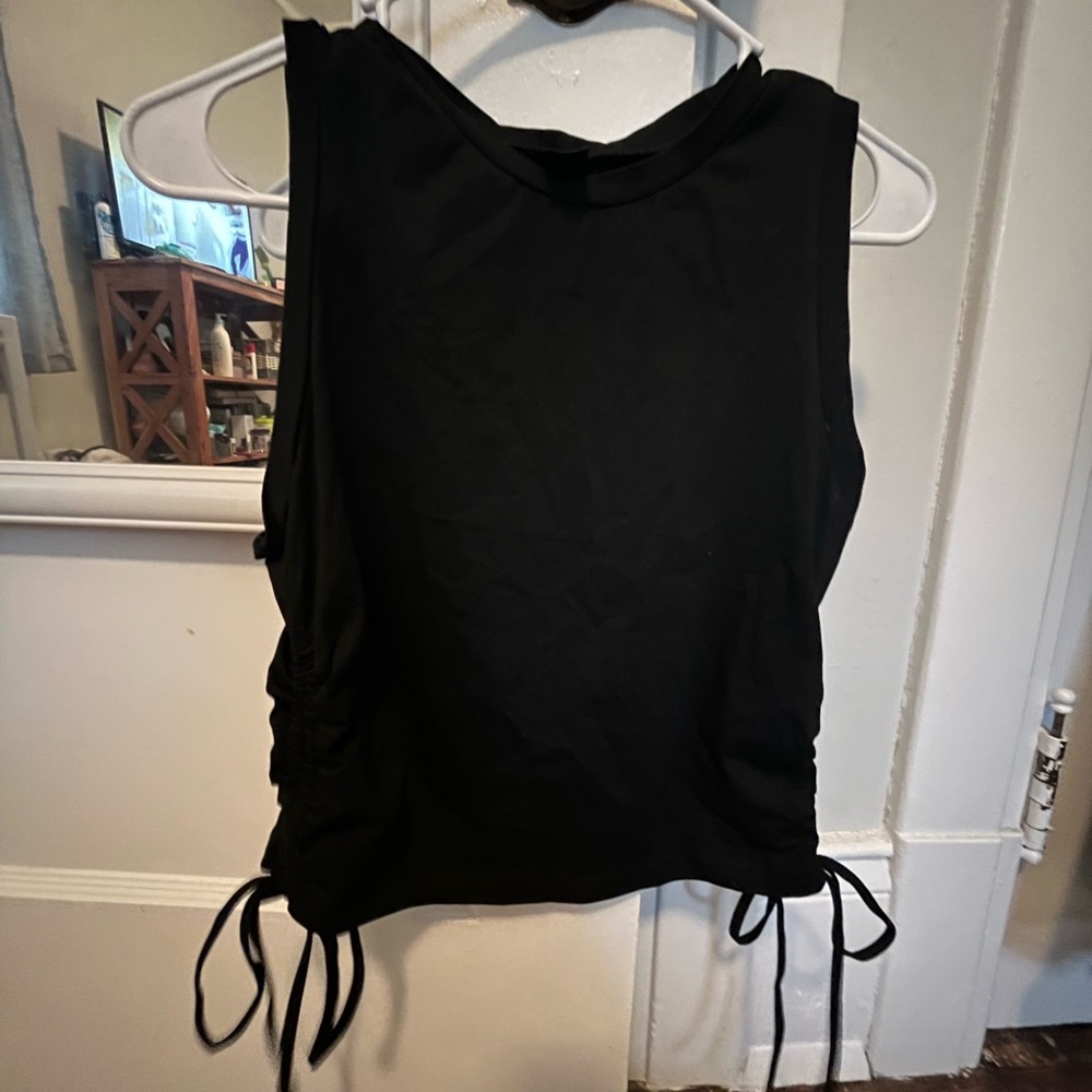 Black tank top